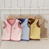Trendy Kids' Orlon Fleece Vest: Spring & Autumn Fashion, Warm Sleeveless Jacket for Boys & Girls