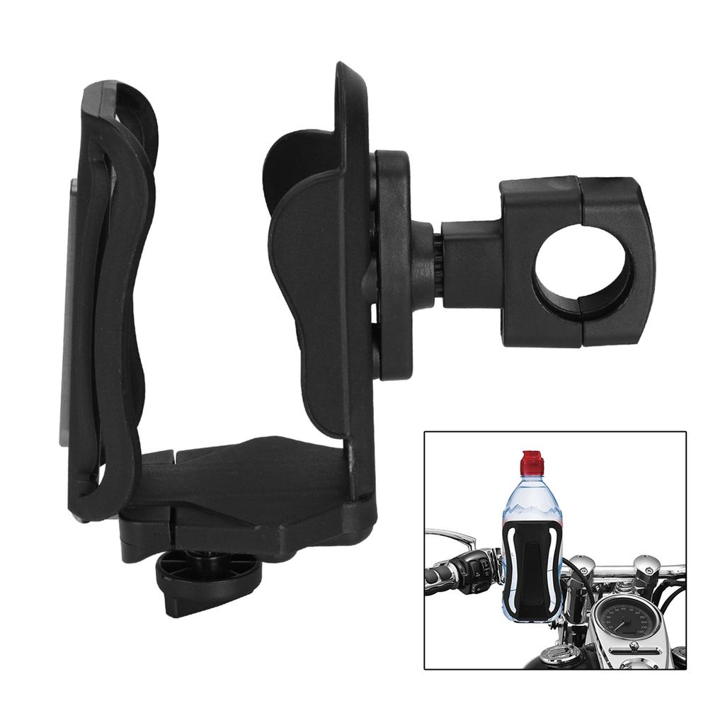 Adjustable Handlebar Cup Holder Bottle Mount Bracket 25Mm Black For Motorcycle