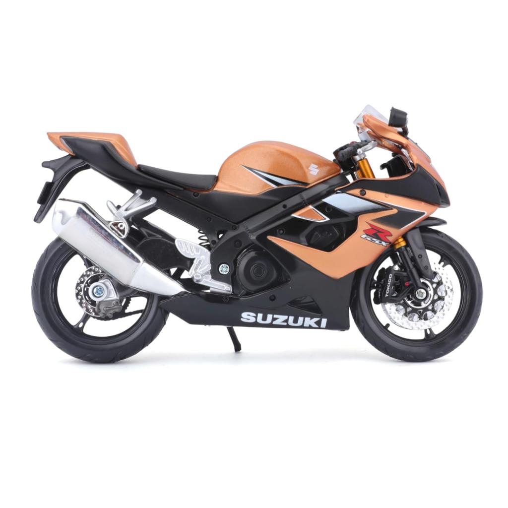 Maisto 1/12 Scale Suzuki GSX-R1000 Gold / Diecast Model Car, Motorcycle, Finished Product 05218
