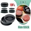 Round Shape Hamburger Patty Maker Non Stick Patty Maker Mold Stuffed Burger Patty Press Beef Grill