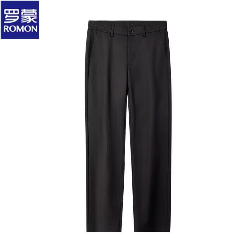 Romon Men s Business Casual Straight Fit Long Pants 32