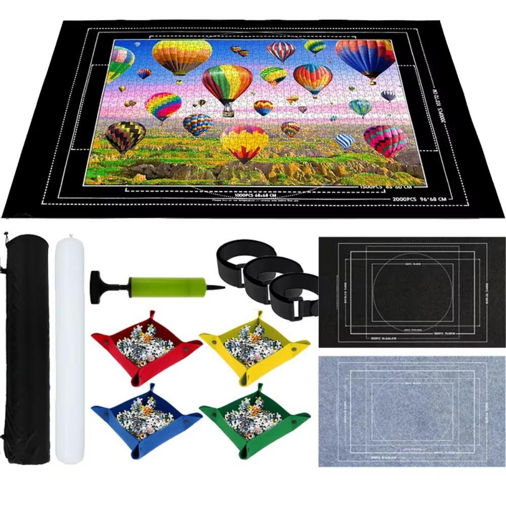 1500/2000/3000 Pieces Jigsaw Puzzle Storage Mat Set Non-Slip Puzzles Keeper Rollup Puzzle Mats  DIY