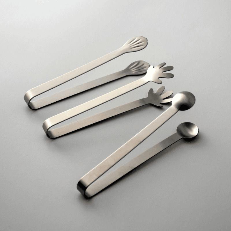 Newcomer 0.01 Mini Stainless Steel Anti-Scald Food Tongs for Barbecue