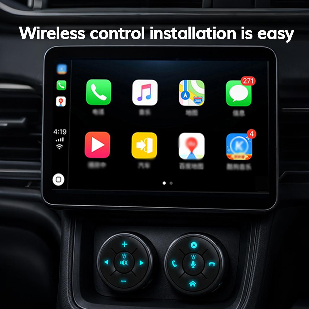 10 Keys Wireless Car Steering Wheel Controller For Car Radio DVD GPS Multimedia Navigation Universal Remote Control Buttons