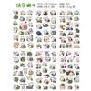 6Pcs/Lot Waterproof Cartoon Transparent Pvc Stickers DIY Hand Account Diary Decorative Stickers Kawaii Phone Cup Stickers