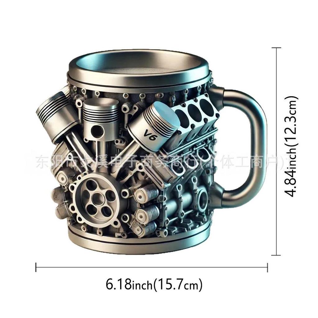Creative Resin Stainless Steel Cup: Unique Wine, Coffee, and Gift Ornament Design