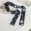 Korean Style Silk Scarf and Hairband Set - Versatile Women's Accessory for Summer