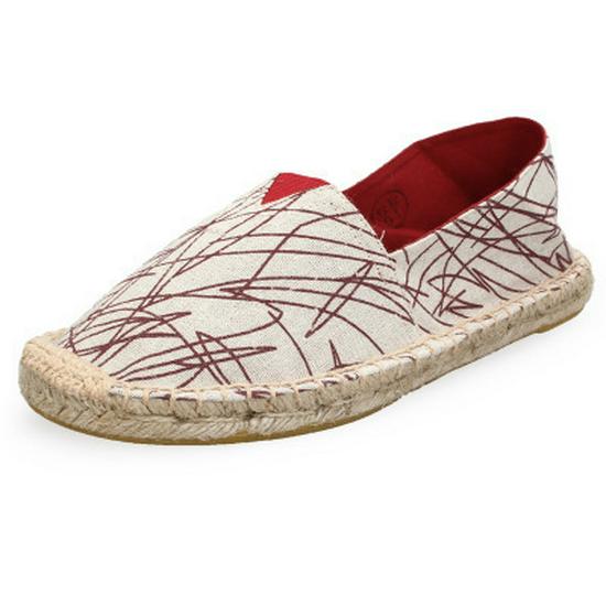 Scarpe da Ginnastica Slip-On in Tela con Suola in Canapa: Unisex, Intrecciato in Paglia, Casual, Disponibile in Taglie Grandi