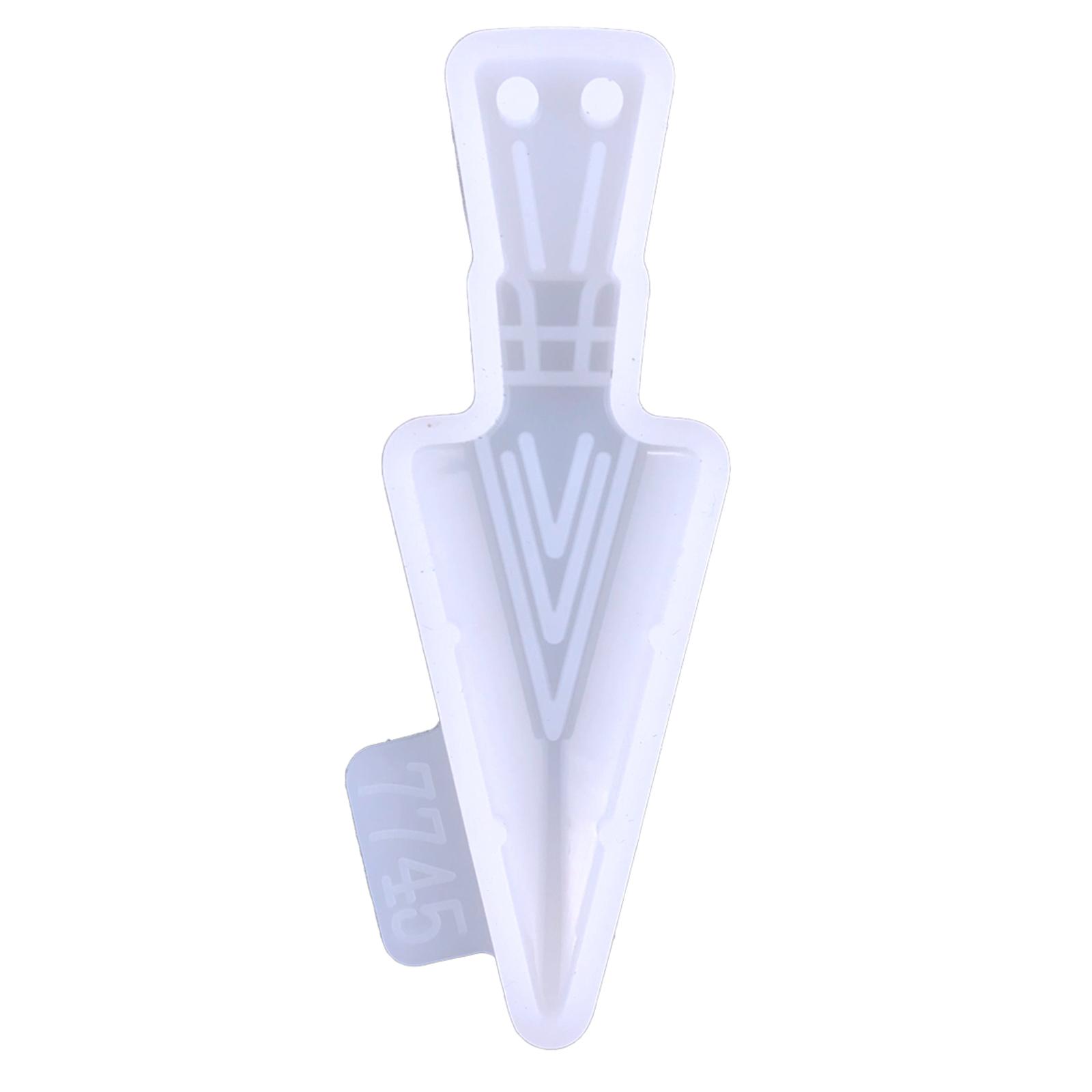 Arrowhead Silicone Resin Mold Crystal Epoxy Casting Mold for Necklace Pendant Jewelry DIY Crafts Silicone Keychain Mold чистый