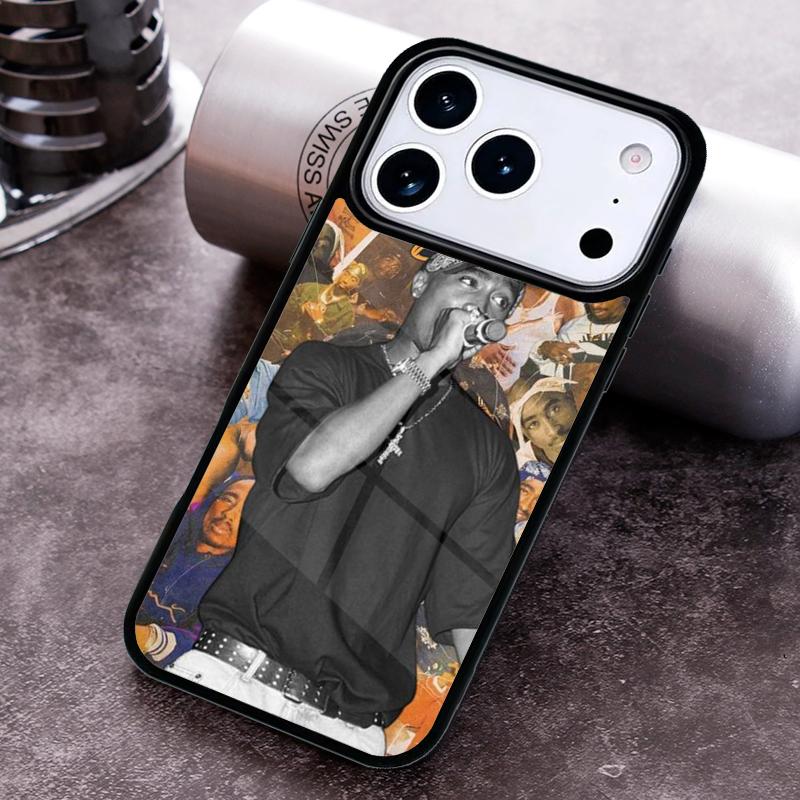 2Pac Hip Hop Singer Phone Case For iPhone 17 16 15 14 13 12 11 Pro Max Plus 17Air Soft Silicone Cover