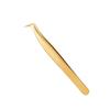 1 Pcs Golden Eyelash Extension Tweezers Stainless Steel 3D Precise Clip Eyelash Tweezers Eyelash Extension Supplies Suit Tools
