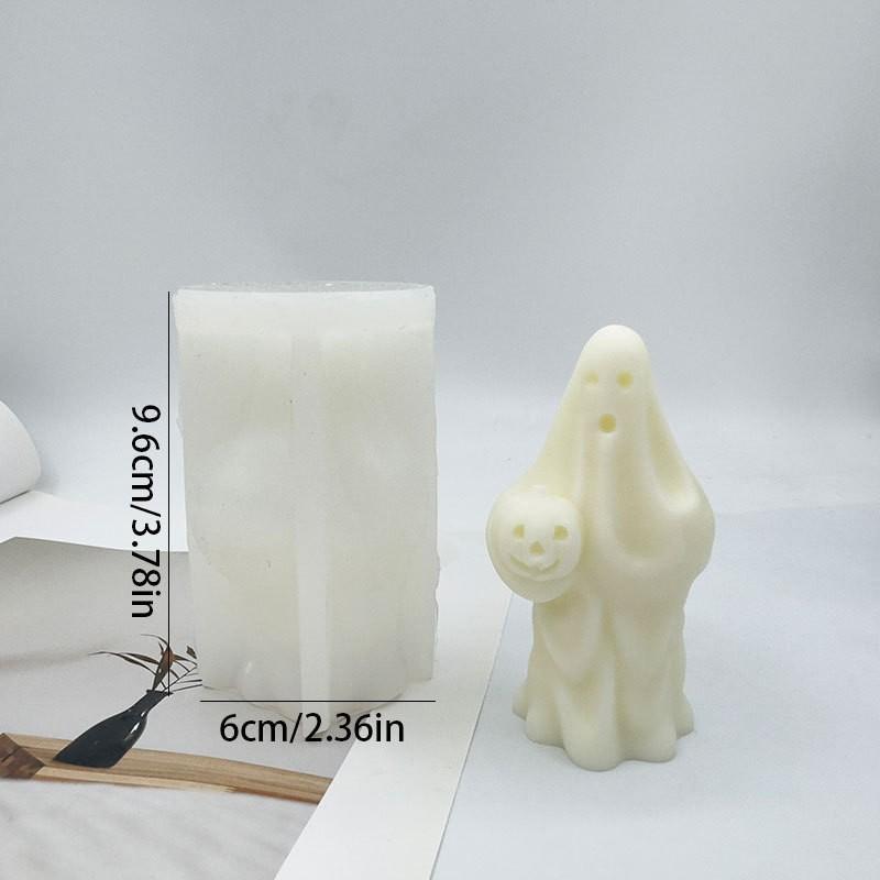 Ghost Hand Grip Skull Candle Mold 3D Pumpkin Ghost Silicone Mold Halloween Atmosphere Decoration Candle Gypsum Crafts Resin Mold
