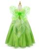 Axaxa Princess Dress for Kids (Butterfly Fairy Costume + Butterfly Wings) 2-Piece Set, Fairy Girl Dress, Cosplay, Flower Fairy, Spirit Costume, Girls,