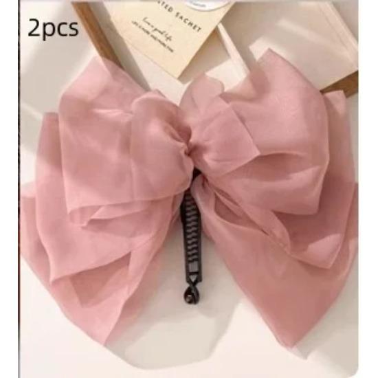 

Черный атласный очень большой бант-заколка для волос Бананы Заколка для волос на затылок Салонные профессиональные фиксирующие заколки для волос