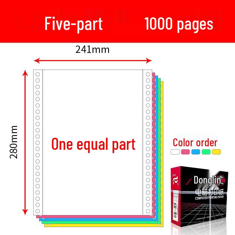 Multi-Part Pinfeed Computer Print Paper: 1-5 Parts, 241 Voucher Listings
