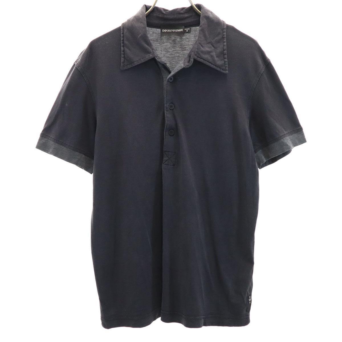 

Emporio Armani Silk Blend Short sleeve Polo shirt M Charcoal gray Men s Used