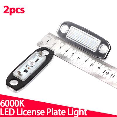 Lampe d'éclairage de plaque d'immatriculation LED 12V pour voiture Sans Erreur Pour Volvo S60 V60 V50 XC60 XC70 XC90 Super Lumineux Sans Erreur Canbus