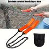 Outdoor Chain Saw, Wire Saw, Hand Saw, Chain Rope Saw, Line, Wilderness Survival, Manual Saw, Wood Cutting, Logging