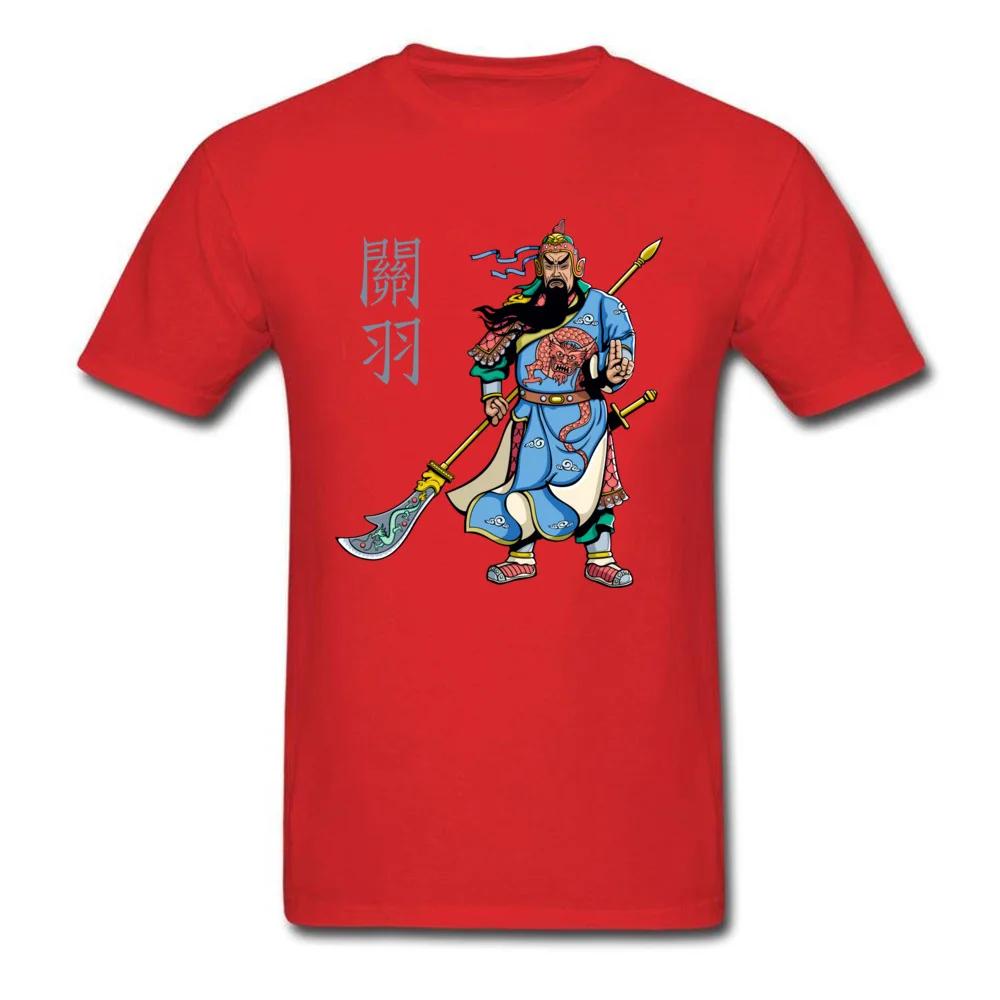 Unique Design Beijing Opera Chinese Hero Warrior Guan Yu Print TShirt Summer Cotton ONeck Short Sleeve Unisexs T Shirt New S3XL