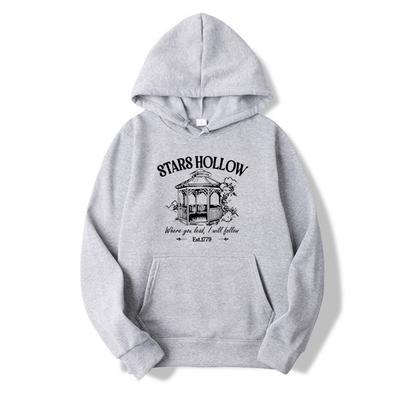 Stars Hollow Kapüşonlu Sweatshirt Lukes Diner Kapüşonlu Sweatshirt Kadın Grafik Kapüşonlular Uzun Kollu Sokak Giyim Sweatshirt Gilmore Girls Kazak
