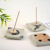Antique Zen-Style Chinese Pottery Incense Holder and Burner Tea Table Decoration