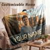 Custom Name Flannel Blanket,Alex Warren Lightweight Warm Bed Blanket For Couch & Holiday Gift