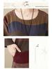 Artistic Temperament Cotton Linen Round Neck Long Sleeve Casual Dress for Women
