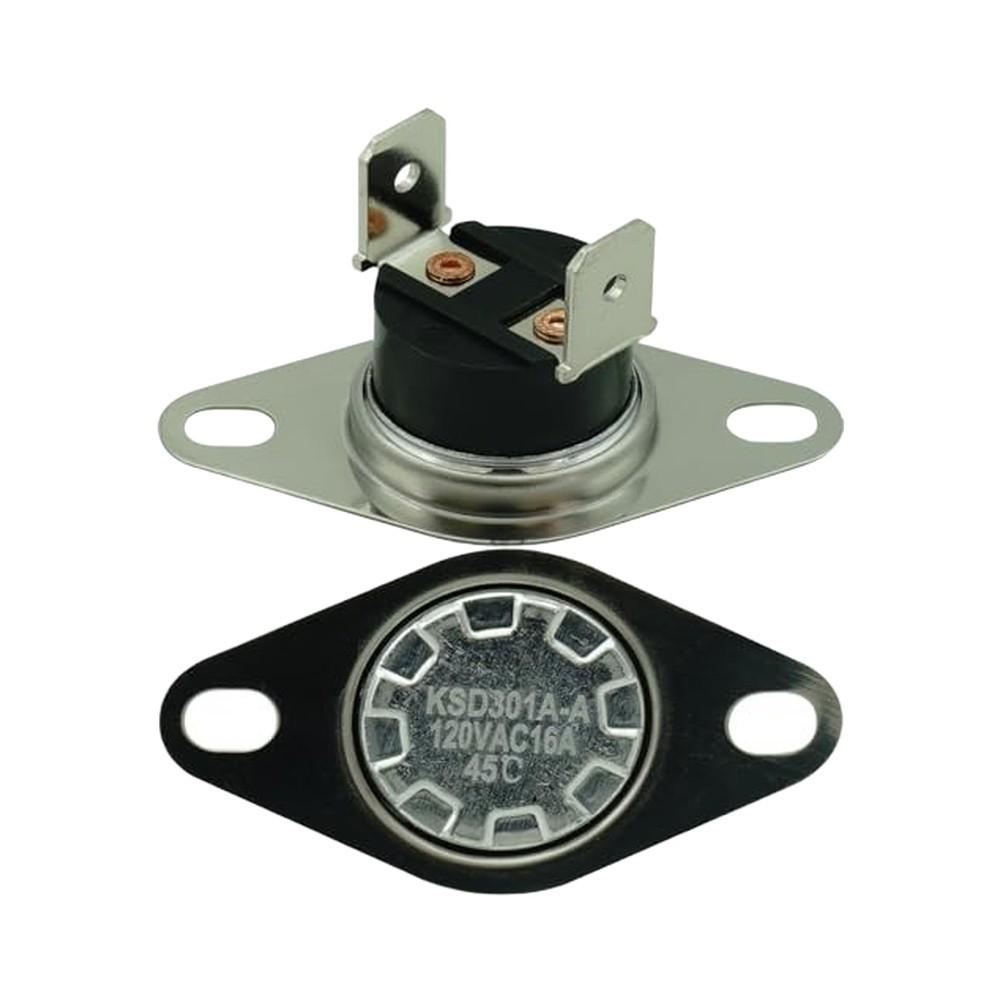 Two F115-25F Fireplace Blower Thermostats with 14 Terminal Connections and Precision Thermal Switching Between 115F and 90F