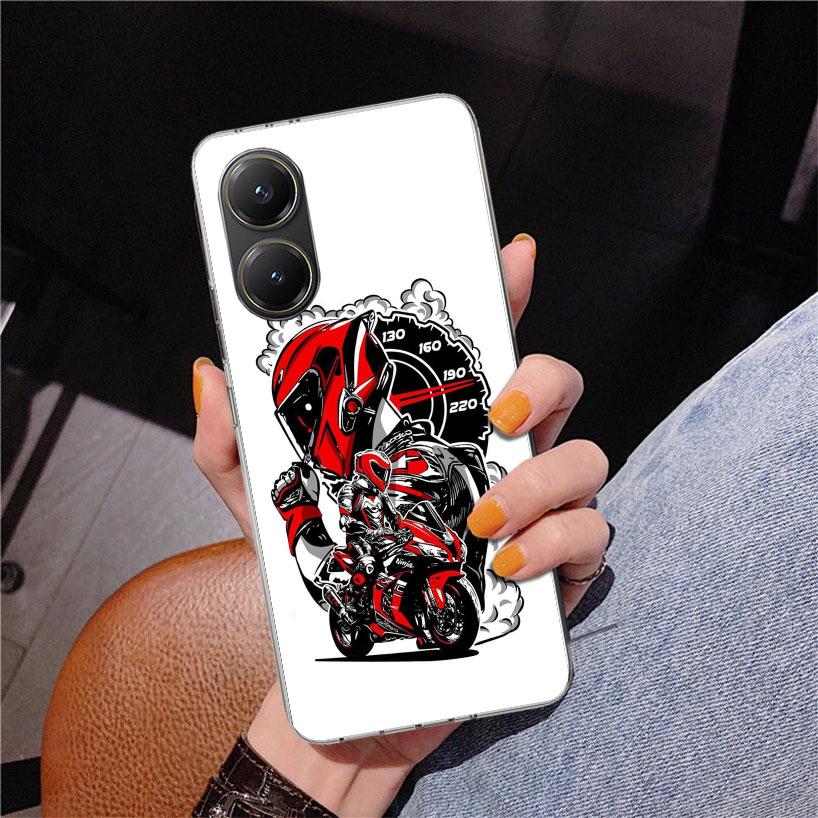 1N23456 Cool Motorcycle Phnoe Case for Xiaomi Poco X5 X6 X7 Pro X4 Gt F7 Ultra M8 M7 Redmi 15C 15 13C 13 12C 12 Unique Cover Coq