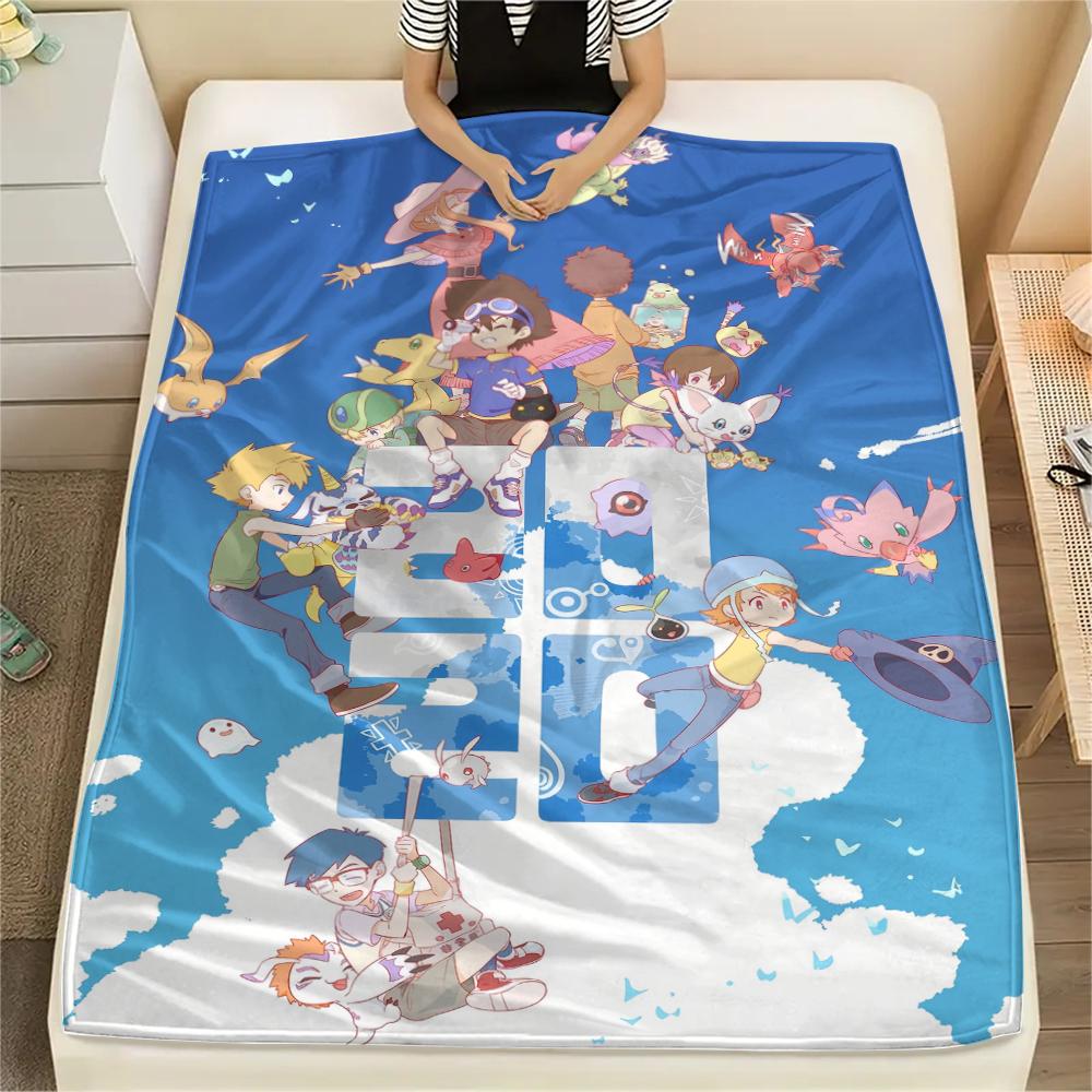 Digimon Love Blanket, Digimon Fan Soft Throw, Perfect Gift 75x90cm