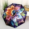 1pc Yin Yang Symbol Automatic Umbrella - 8-Rib Foldable Design, Outdoor Adventures, and Family Celebrations yy250829090