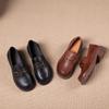 The first layer of cowhide loafers women's 2025 spring new one-pedal leather soft-soled casual commuting small leather shoes women's shoes