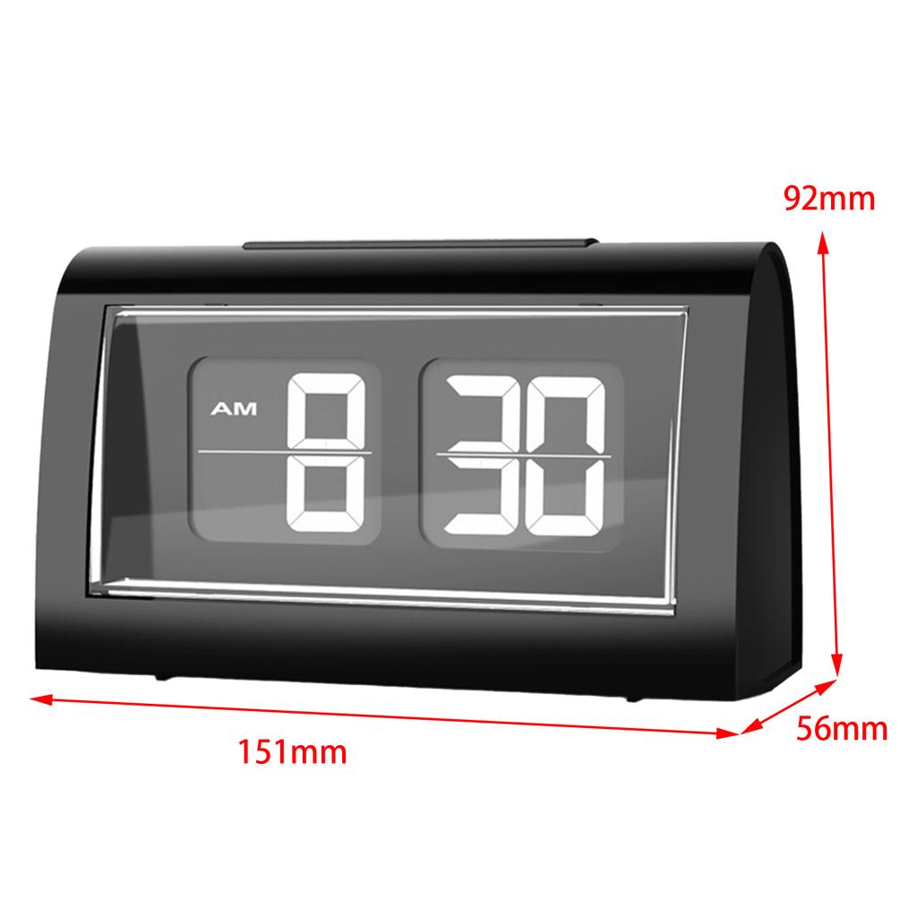 Auto Flip Clock Vintage Clock Flip Page Turning Clocks for Bedroom Decor Flip Desk Clock Page Turn Clock Analog Desk Clock