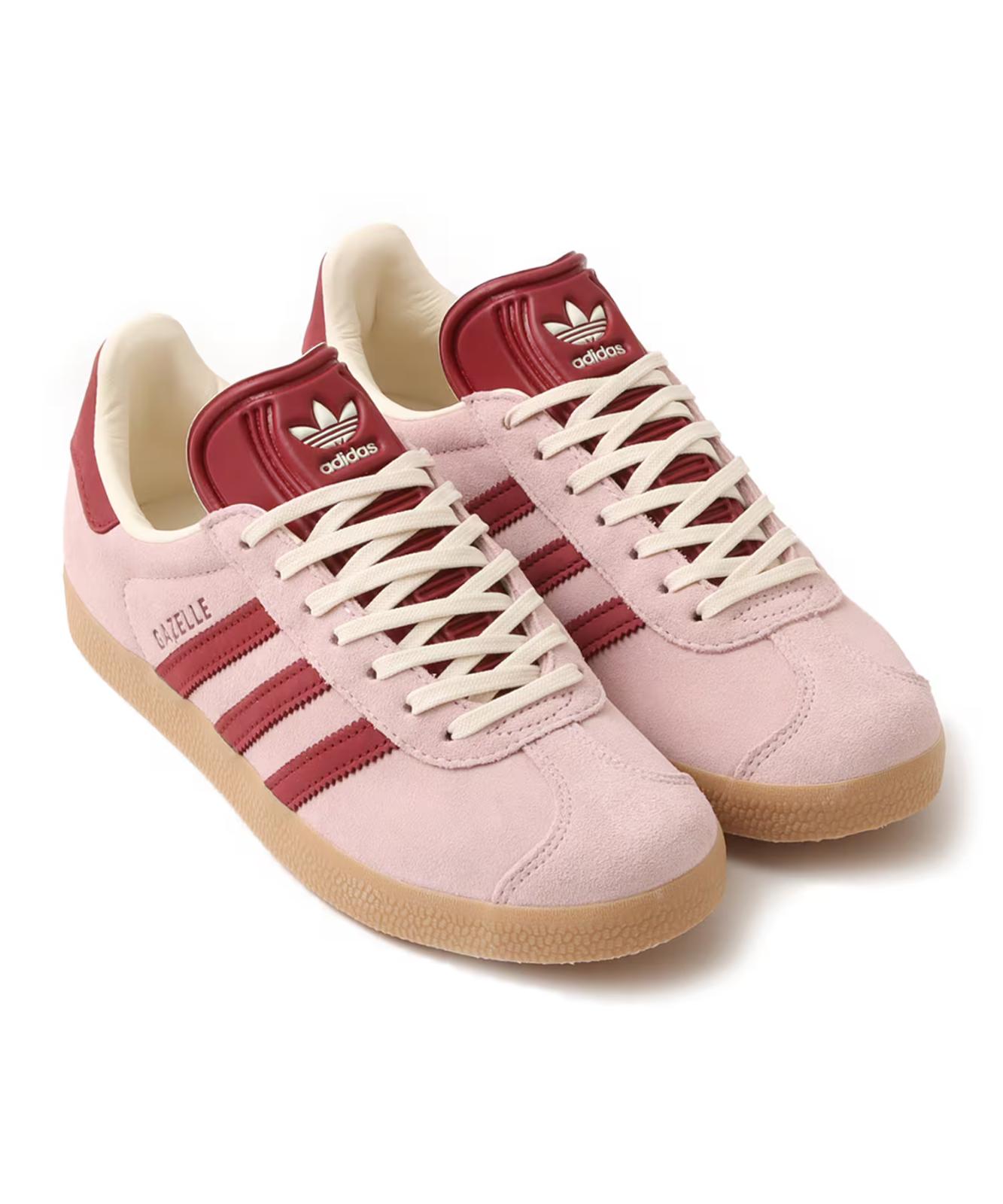 JS1388 adidas Originals Gazelle Розовый Прозрачный Благородный Бордовый Кремово-Белый (Женский) 6.5W