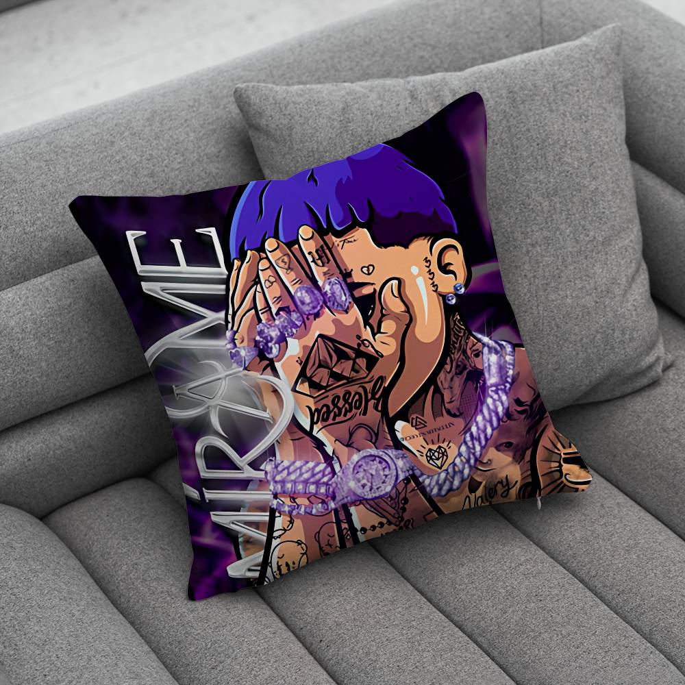 

Blessd Cantante Rapper Pillow Case For Home Bedroom Car Office Decoration Living Room Sofa Cushion Cover Suitable 30x30cm