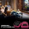 LVFAN PS5 Controller Charging PS5 Simultaneous Gamepad PS5 Peripheral Device with LED Integrated Base and Red Charger, Stand, Accessories, 2-Piece