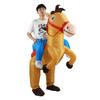 Oxford-Stoff Kostüm für Original Wasserdichtes Oxford-Stoff Kleid Kostüm Pferdemaske Jockeys Maske Halloween Party Cowgirl