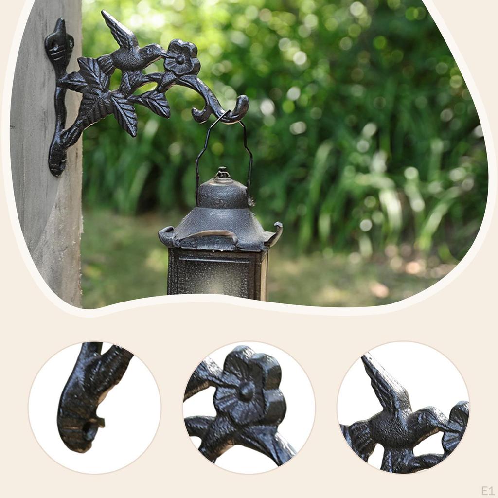 Plant Hook for Hanging Baskets Hanger Iron Decor Wall Mount Bird Feeder
