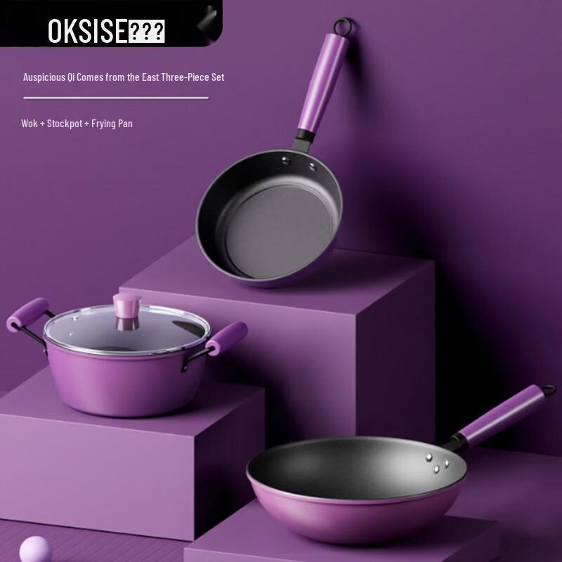 KSISE Non-stick 3-Piece Cookware Set