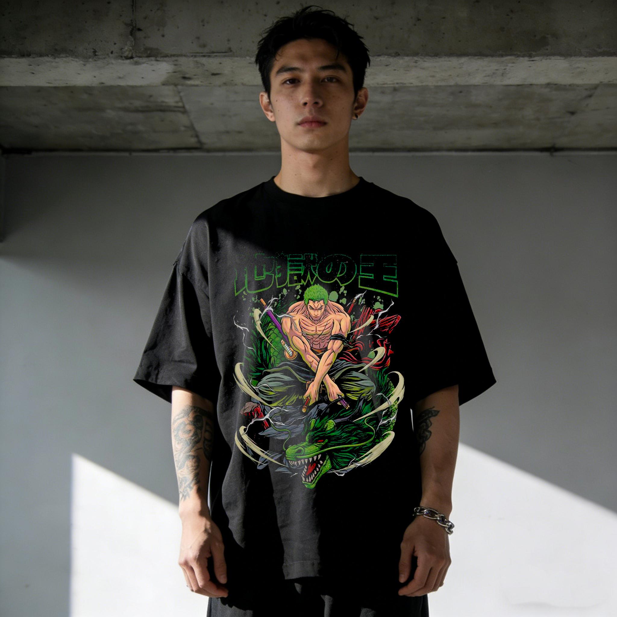 

2026 new Cotton Tshirt for both men and women of One Piece series Roronoa Zoro Summer anime Tshirt S