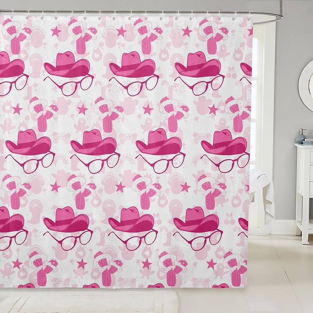 Kids Cute Capybara Shower Curtain for Bathroom Decor Japanese Cherry Blossoms Flowers Bath Curtain for Boys Girls Teens Cartoon