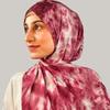 Fashion Watercolour Printed Cotton Modal Scarf Hijab for Women Muslim Long Shawls Headband Headwraps Islam Ramadan Prayer Hijab