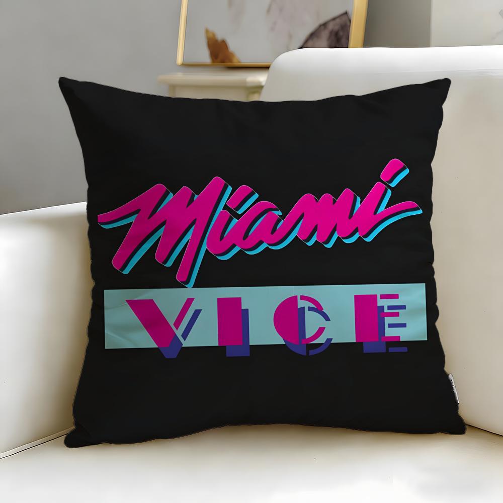 Klassische Film Miami Vice Kissenbezug Weich Leicht zu Waschen Kissenhülle Vielseitig für Sofa Bett Reise und Büro