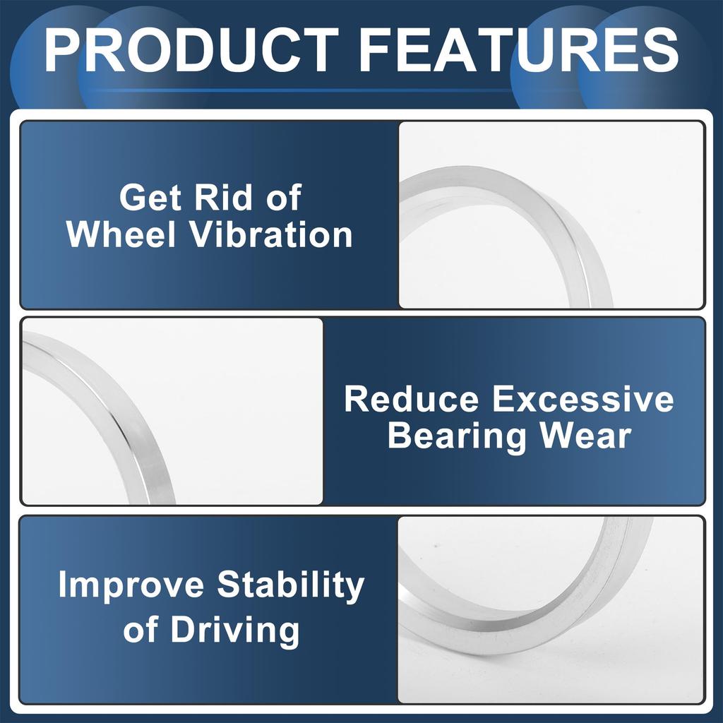 INFINAUTO Wheel Hub Centric Ring OD 78.1mm to ID 67.1mm Wheel Center Shaft Shock