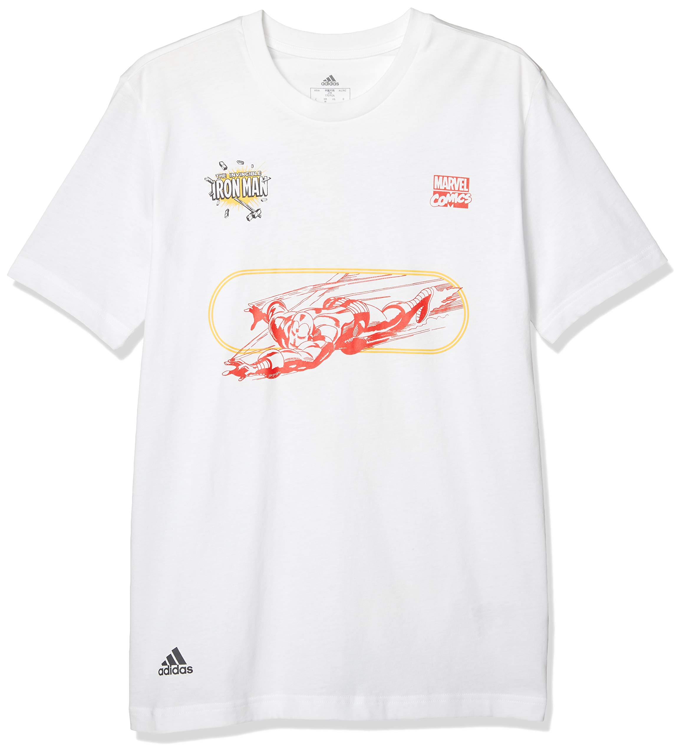 

Футболка с коротким рукавом Marvel Iron Man с коротким рукавом GLZ24 Белая Японский размер [Adidas] Футболка Футболка Мужская (ФН1763) Ж/М (эквивалент М)