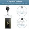 10Pcs/Pack Vertical / Horizontal Version Card Clip Protective Holder Plastic Card Cover Waterproof Transparent Card Sleeve