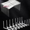 M-Stainless Steel Pot Lid Holder Retractable Multifunctional Kitchen Storage Rack Space Saving Dish Plate Bowl Organizer