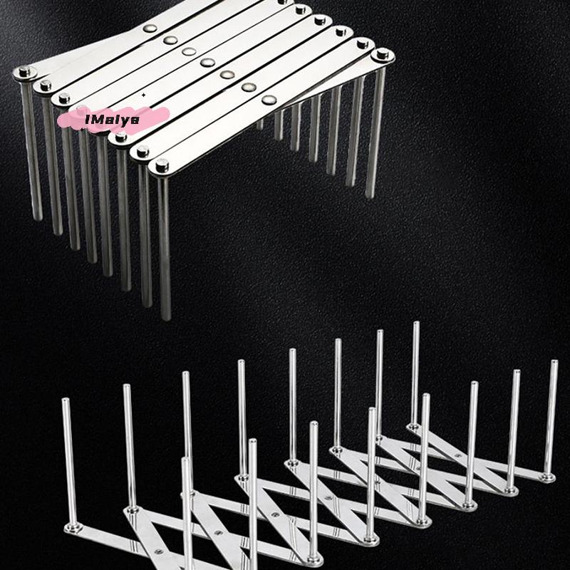 M-Stainless Steel Pot Lid Holder Retractable Multifunctional Kitchen Storage Rack Space Saving Dish Plate Bowl Organizer