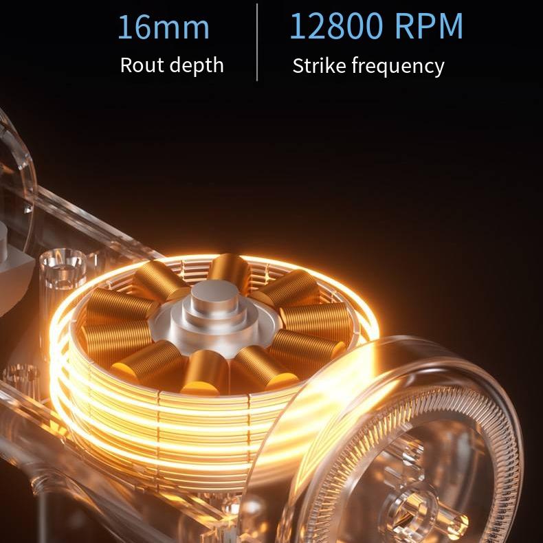 Muscle-Relaxing Tool Impact Body Massager1800mAh8Head Massage16800Turn/Minutes6Gear Adjustment3500Times/Minutes