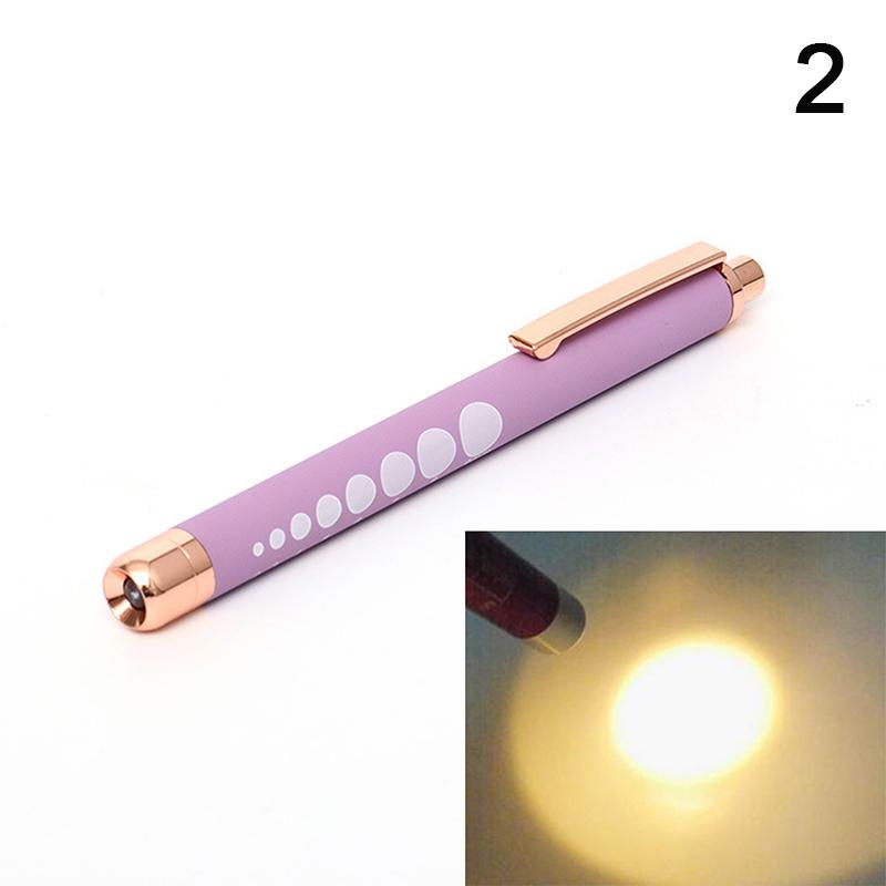 Mini Medical Pen Light Portable LED Flashlight Mini Torch White Yellow Light For Doctor Nurse Diagnosis Measurements Penlight